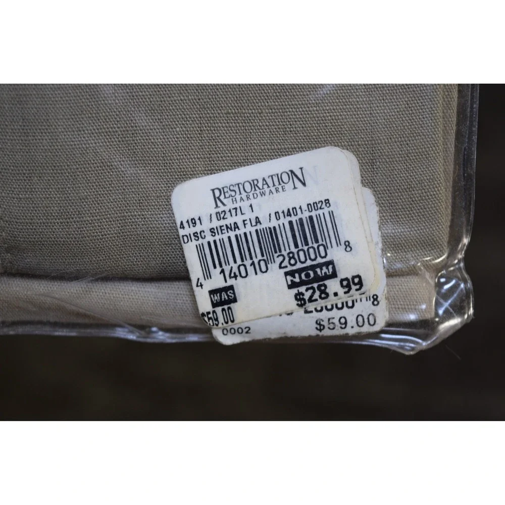 Restoration Hardware Siena Bedding Standard Pillow Sham Linen Cotton Italy Made